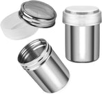 2pcs Powder Sugar Shakers+ 2pcs Salt and Pepper Shakers with Handle,Shakers For Cinnamon Sugar Pepper Powder Cocoa Flour Salt