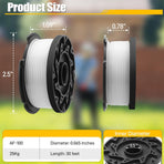 10 Pack Weed Eater String Compatible with Black and Decker 0.065" AF-100 Autofeed Replacement Spools 240ft and Black&Decker String Trimmer Spool Trimmers (8-Line Spool + 2 Cap+2 Spring)