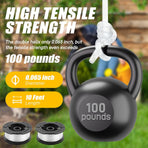 10 Pack Weed Eater String Compatible with Black and Decker 0.065" AF-100 Autofeed Replacement Spools 240ft and Black&Decker String Trimmer Spool Trimmers (8-Line Spool + 2 Cap+2 Spring)