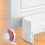 39 Inch Door Draft Stopper 2 Pack White & Brown