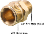 Pressure Washer Adapter and M22 Pressure Washer Fitting