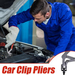 Car Clip Pliers, Efficient Multi-Functional Automotive Snap Pliers, Auto Trim Removal Tool, Spring-Loaded Fastener Rivet Remover for Door Panels, Trim Clips, Rivets, and Interior Panels (1PC)