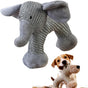 Indestructible Plush Dog Toy for Aggressive Chewers, Boredom Relief Squeaker Chew with Double Fabric, Durable Crocodile Teething Large Medium Small Dogs (Blue) Blue