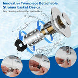 Bathroom & Kitchen Sink Strainer - Top-Down View