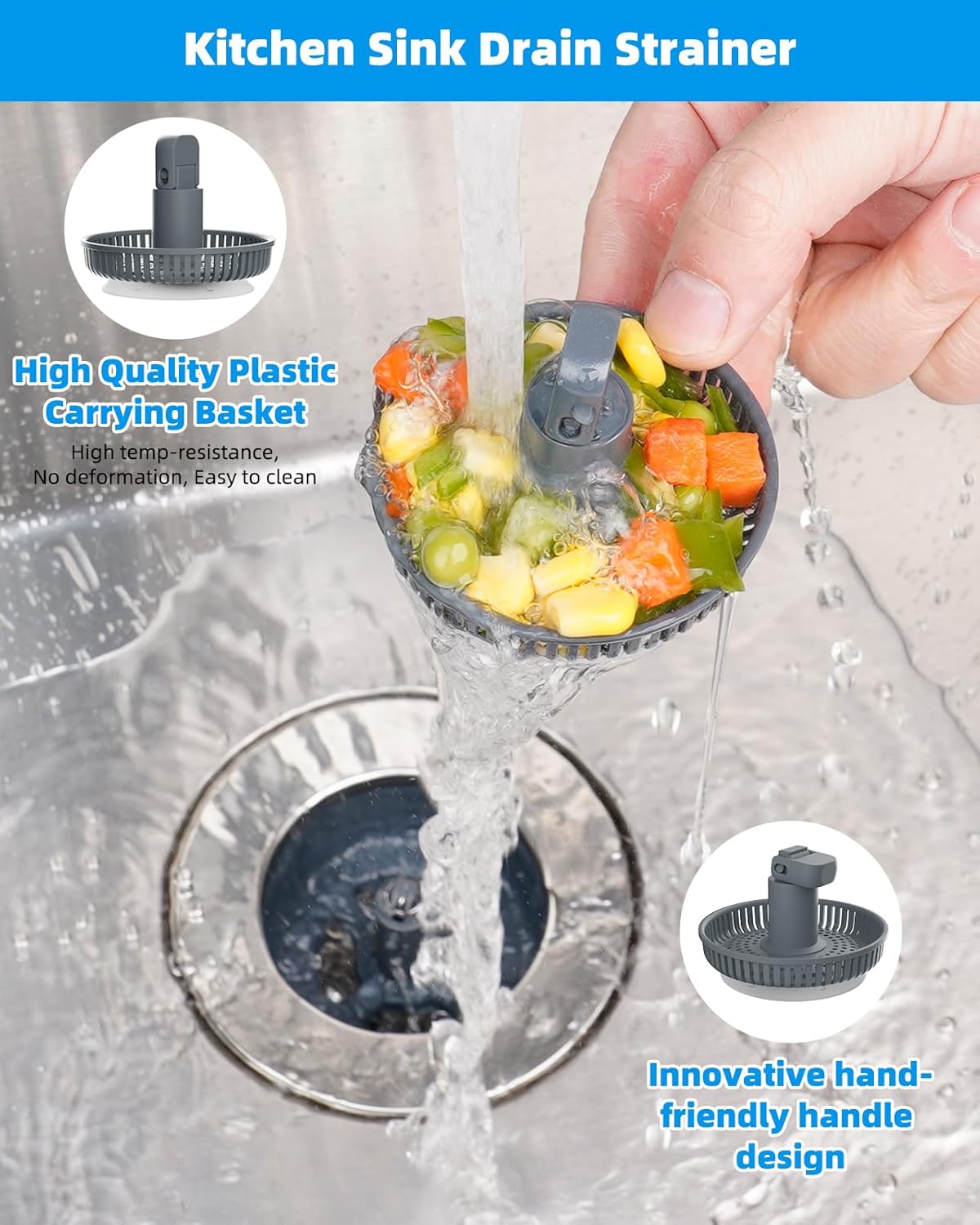 Bathroom & Kitchen Sink Strainer