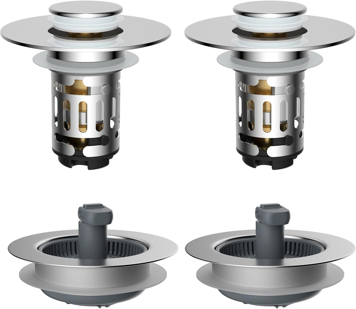 3 in 1 Bathroom & Kitchen Sink Drain Strainer