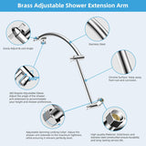 20" Showerhead with 10" Rainfall Showerhead