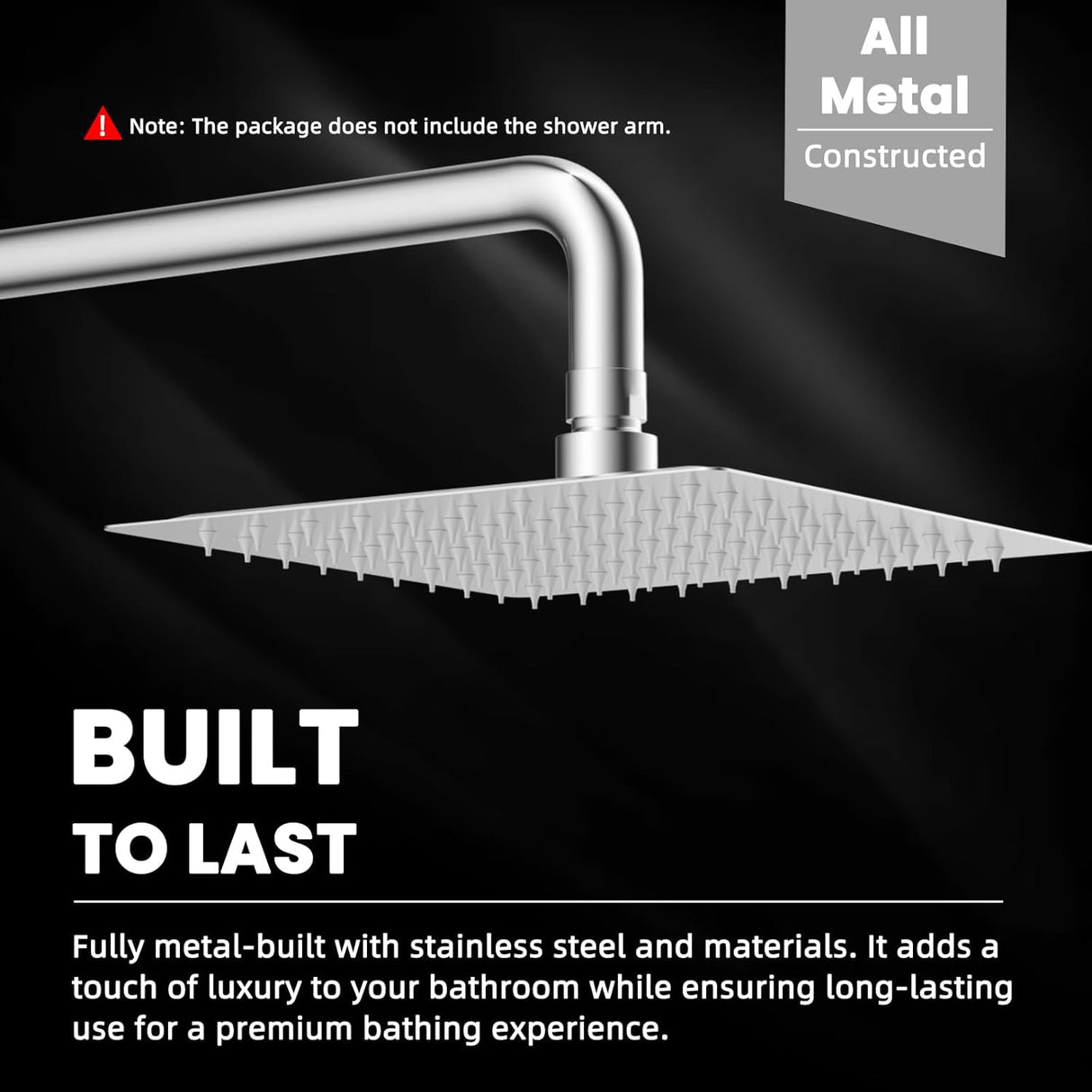 20" Showerhead with 8" Rainfall Showerhead