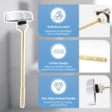 2 Pack Large 3-Inch Toilet Flapper with Toilet Handle Replacement Compatible with TOTOTHU004-CP Trip Lvr