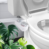 Bidet Attachment for Toilet with 2 PCS Universal Toilet Seat Bolts Kit - Rear View