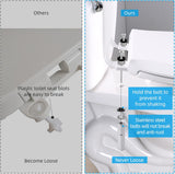 Bidet Attachment for Toilet with 2 PCS Universal Toilet Seat Bolts Kit - Close-Up Angle