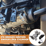 Ignition Switch Lock Cylinder 1K0905851B for Volkswagen VW Jetta 2.5 GTI MK5 Rabbit Golf EOS Tiguan Audi A3 R8 Ignition Starter Switch Replace 1K0905865 5Q0905865A Ignition Lock Cylinder with Key