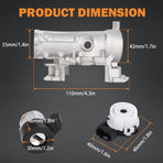 Ignition Switch Lock Cylinder 1K0905851B for Volkswagen VW Jetta 2.5 GTI MK5 Rabbit Golf EOS Tiguan Audi A3 R8 Ignition Starter Switch Replace 1K0905865 5Q0905865A Ignition Lock Cylinder with Key
