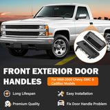 Exterior Door Handles Front/Rear Left & Right for Chevy C1500 C2500 C3500 K1500 K2500 K3500 GMC Yukon Tahoe Suburban Replaces # 15742229, 15742230, 15742233, 15742234