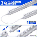 UV LED Blacklight Bar, 22W 4ft, T5 Integrated Bulb, Black Light Fixture for Blacklight Poster, Halloween Decorations and Christmas Party, Fun Atmosphere with Built-in on, Off Switch (4-Pack)