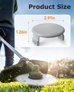 7 PCS Weed Wacker String and 4 Pack AC14HCA Replacement Spool Cap Compatible with Ryobi One Plus+ AC80RL3