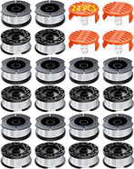 24 Pack Weed Eater String Compatible With Black and Decker Weed Wacker, AF-100 String Trimmer Line, 0.065'' 30FT Automatic Feed Trimmer Weed Eater spool, Replacement Spool Refills For Black&Decker