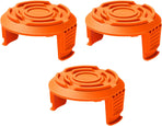 18 Pack WA0010 Replacement Trimmer Line Spool Compatible with Worx, 120ft .065 inch, Compatible with Worx String Trimmers (12 Line spools+6 Cap)