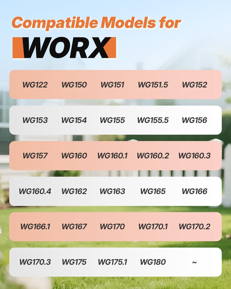 13 Pack WA0010 Trimmer Line Compatible with Worx Weed Eater, 0.065" Autofeed Replacement Trimmer Spool for Worx String Trimmer(8 Line Spools + 5 Caps)