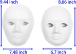 14 Pack Paper Mache Masks - 2 Sizes for Artistic Projects, Theater, Halloween, Masquerade Parties, Classroom Art