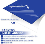 150 Sheets 24" x 36" Adhesive Mats - Sticky Mat for Laboratories, Homes, Construction Sites, and More - Remove Dust and Dirt from Shoes and Equipment Wheels -Blue