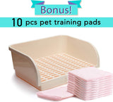 X-Large Rabbit Litter Box with 10PCS Bonus Pads, Drawer, Corner Toilet Box 17.3