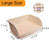X-Large Rabbit Litter Box with 10PCS Bonus Pads, Drawer, Corner Toilet Box 17.3