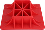 11.5" x 11.5" Off-Road Hi-Lift Jack Base and Stabilizer - Keep Jacks from Sinking with Heavy-Duty Plastic Jack Stand Base for Lifting Jacks and Farm Jacks with 4.1" x 7" Base