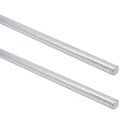 (2+4 Pack) 1/2" x 36" Zinc Plated Steel Rods and 1/2" Bore Solid Steel Shaft Collars, Durable Shaft and Collars Suitable for Machinery and Industrial Use