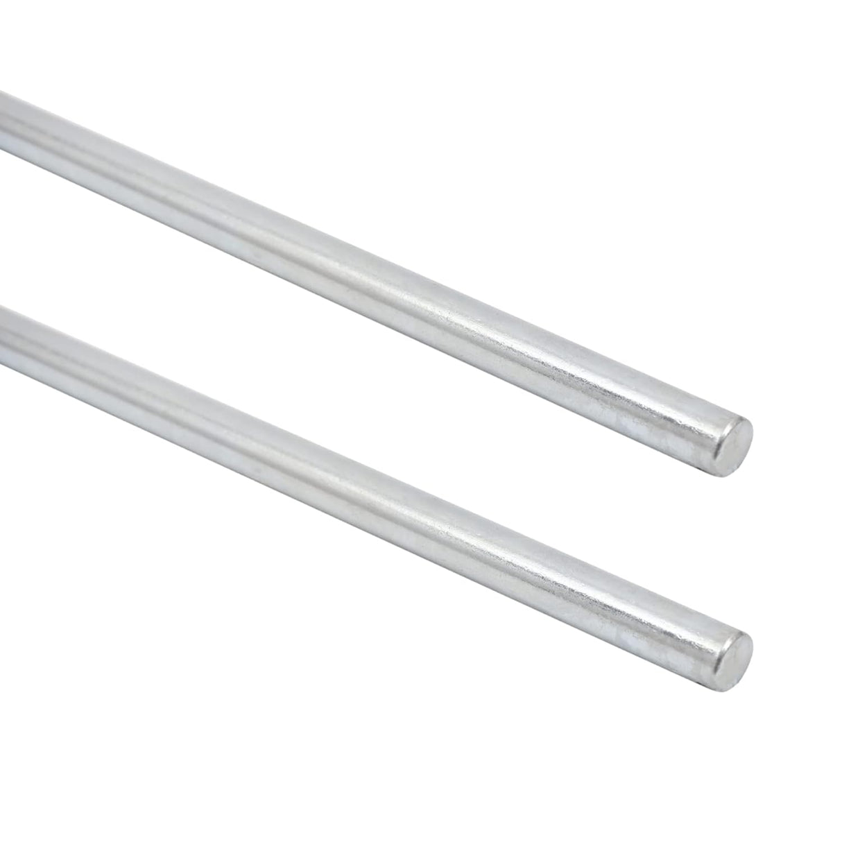 (2+4 Pack) 5/8" x 36" Zinc Plated Steel Rods and 5/8" Bore Solid Steel Shaft Collars, for Use as an Axle Shaft on Hand Trucks Dollies Wagons Wheelbarrows