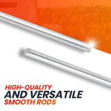 (2+4 Pack) 5/8" x 36" Zinc Plated Steel Rods and 5/8" Bore Solid Steel Shaft Collars, for Use as an Axle Shaft on Hand Trucks Dollies Wagons Wheelbarrows