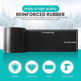 Replacement Polaris Snow Plow Skid Shoes and Universal Rubber Flap - Low Angle