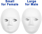 (30+16PCS) Paper Mache Masks & Cat Mask White Blank for Party, Cosplay, Artistic Projects, Theater, Halloween, Masquerade Parties, Classroom Art