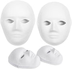(30+16PCS) Paper Mache Masks & Cat Mask White Blank for Party, Cosplay, Artistic Projects, Theater, Halloween, Masquerade Parties, Classroom Art