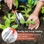 Garden Shovel Trowel Garden Tool with Measurement Mark + 2 Pack Heavy Duty Gardening Tools Set