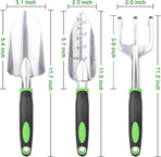 Garden Tools Set, 3 Pack Heavy Duty Gardening Tools Set + Garden Shovel Trowel Garden Tool Set, 2 Pack Heavy Duty Gardening Tools Set