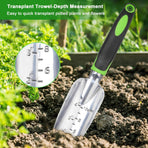 Garden Tools Set, 3 Pack Heavy Duty Gardening Tools Set + Garden Shovel Trowel Garden Tool Set, 2 Pack Heavy Duty Gardening Tools Set