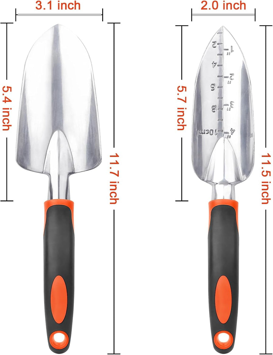Garden Tools Set, 3 Pack Heavy Duty Gardening Tools Set + Garden Shovel Trowel Garden Tool Set, 2 Pack Heavy Duty Gardening Tools Set