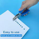 Single Hole Punch 1/4” Hole Puncher for Crafts, One Hole Paper Punch + Garden Shovel Trowel Garden Tool with Measurement Mark