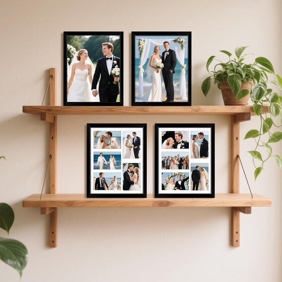 8x10 Picture Frame Set of 2 & 11x14 Picture Frames Collage Wall Decor
