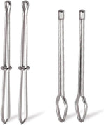4 Pcs Bodkin Drawstring Threaders,Metal Drawstring Threader Tweezers Easy Quick Insert Drawstring DIY Rope Threader Clip Bodkin Sewing Tool for Sweatpants,Hoodies,Swim Trunks