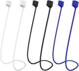 Airpod Strap,Magnetic Anti-Lost Air Pod Neck Strap Lanyard for AirPods 4/3/2/1,AirPod Pro 2/1 Soft Silicone Airpods Accessories Holder Strap for Running,Fitness,Dancing(White/Blue/Black)