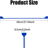Airpod Strap,Magnetic Anti-Lost Air Pod Neck Strap Lanyard for AirPods 4/3/2/1,AirPod Pro 2/1 Soft Silicone Airpods Accessories Holder Strap for Running,Fitness,Dancing(White/Blue/Black) - Front View