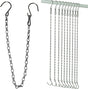 10 Pack SIL Storagehook Silver Hanging Chains with Hooks, Grow Lights Chain adjusable fit bird feeders for outdoors, Plant hanger indoor, Hanging Planter, Wind Chime, Pendant light, Christmas wreath