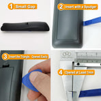 Phone Repair Tool Kit with Sharp-Edge Metal Spudger, 2 Plastic Pry Tools, 5 Triangle Picks for iPhone iPad MacBook Nintendo Switch PS4 Xbox Laptop Keyboard Desktop LCD HP Disassembly