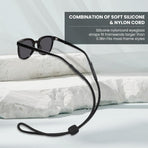 3 Pcs Glasses Strap-Adjustable Eyeglass Holders for Men, Women, and Kids - Neck Eyewear Retainer, Sports Sunglasses Strap, Lanyard