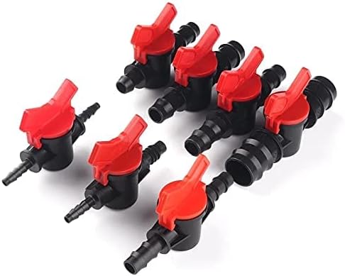 5/8" Drip Irrigation Switch Valve, Barbed Ball Valve for Garden Drip Irrigation Aquarium(3 Pcs)