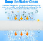 6-Pack Replacement Filter Sponge Pads, Aquarium Foam Insert Compatible with AquaClear 50, Fish Tank Filter Media
