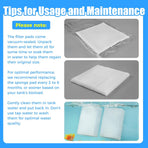 6-Pack Replacement Filter Sponge Pads, Aquarium Foam Insert Compatible with AquaClear 50, Fish Tank Filter Media
