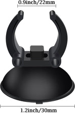 12 Pack Aquarium Suction Cups with Clip Black,for 1" Standard Aquarium Heater, Tubing Hose, Plant Fish Tank